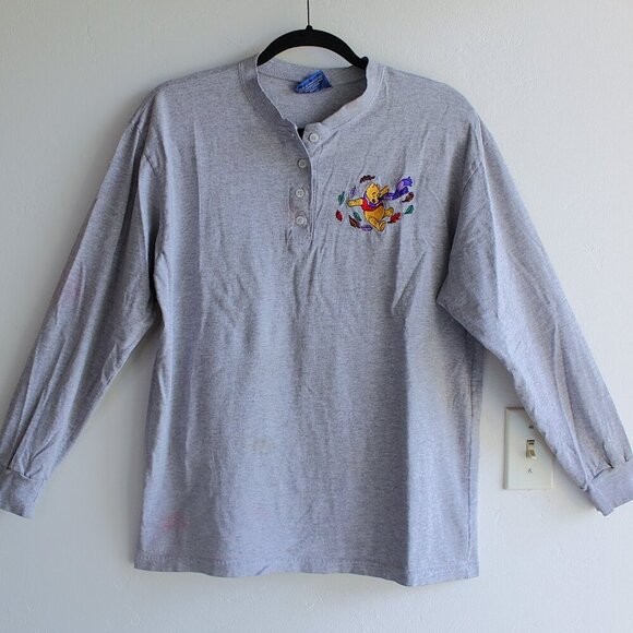Winnie the Pooh Long Sleeve T-shirt Gray Size Large/XL - Picture 1 of 7